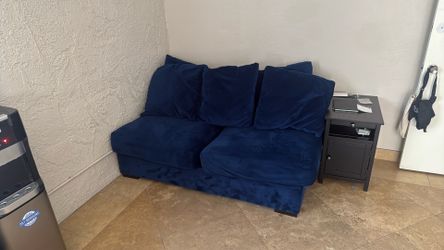 Blue Velvet Couch