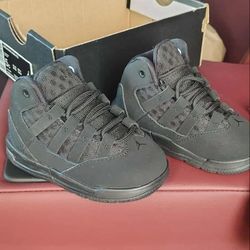 All black Baby Jordans
