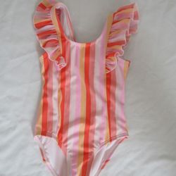 New Girls 2T Stripe Swimsuit 