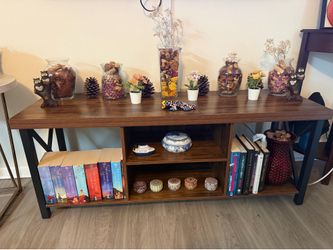 TV Stand for TV up to 55 Inches, TV Cabinet with Open Storage