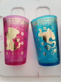 Vintage Disneys Aladdin Glass cups
