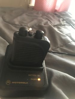 Motorola fire pager and programmer   mhz 154.200 tone a