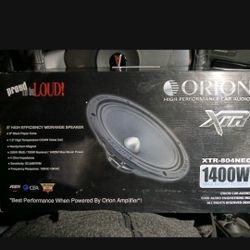 Brand New 2 Sets Orion 1400w Neo 8s Directed 1000.4 4ch Amp Very Clean Sound And 4ga Amp Kit $450firm Price Pickup Only Serious Buyers Please Yes It I