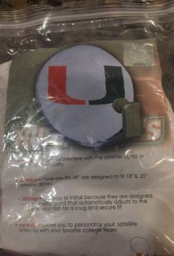 University of Miami- UM dishrag cover