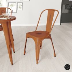 Flash Furniture Metal Indoor-Outdoor Stackable Chair