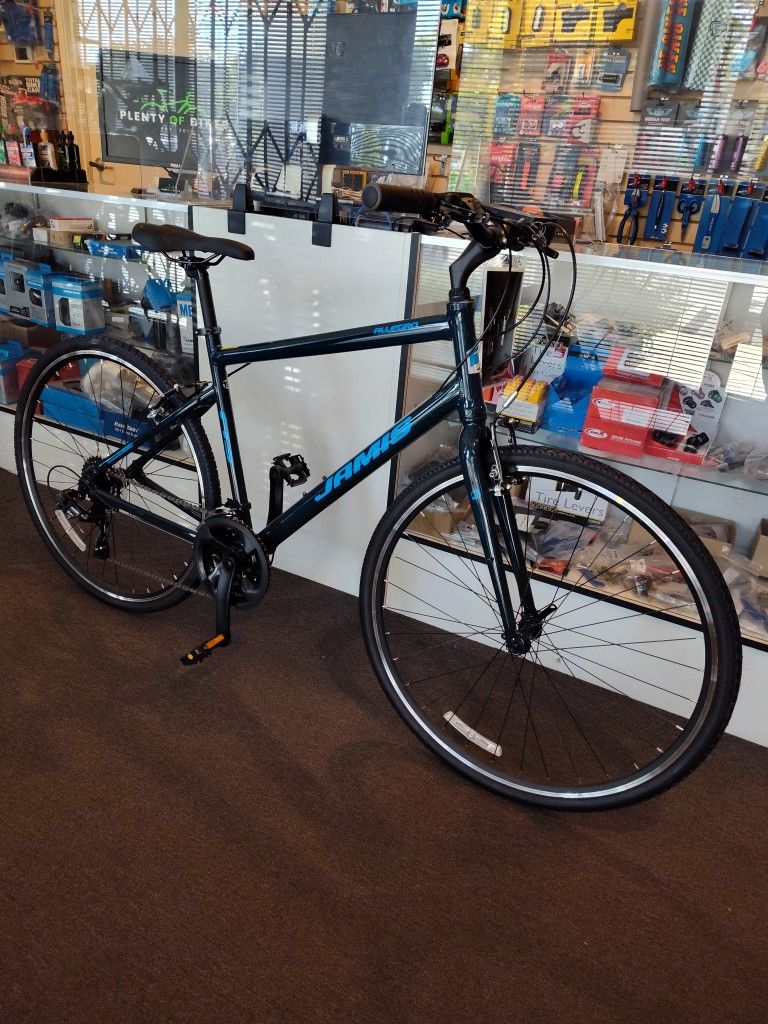 NEW 19 JAMIS ALLEGRO A3 INK BLUE 21 SPEED FITNESS COMFORT HYBRID BIKE