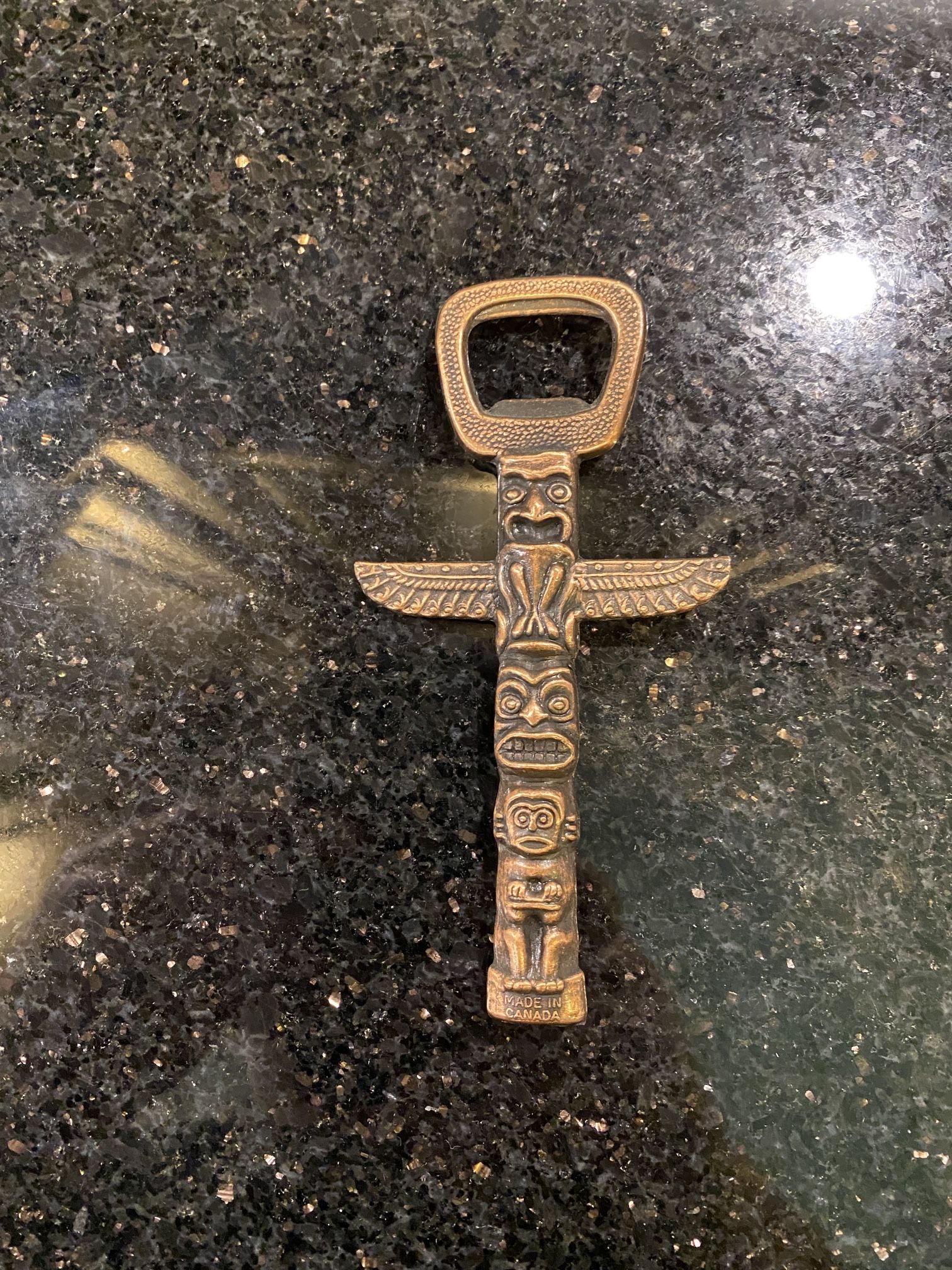 Totem Pole Alaskan Bottle Opener 5” X 2.5"
