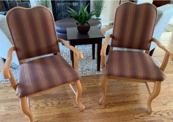 Set of 2 Upholstered Arm Chairs
