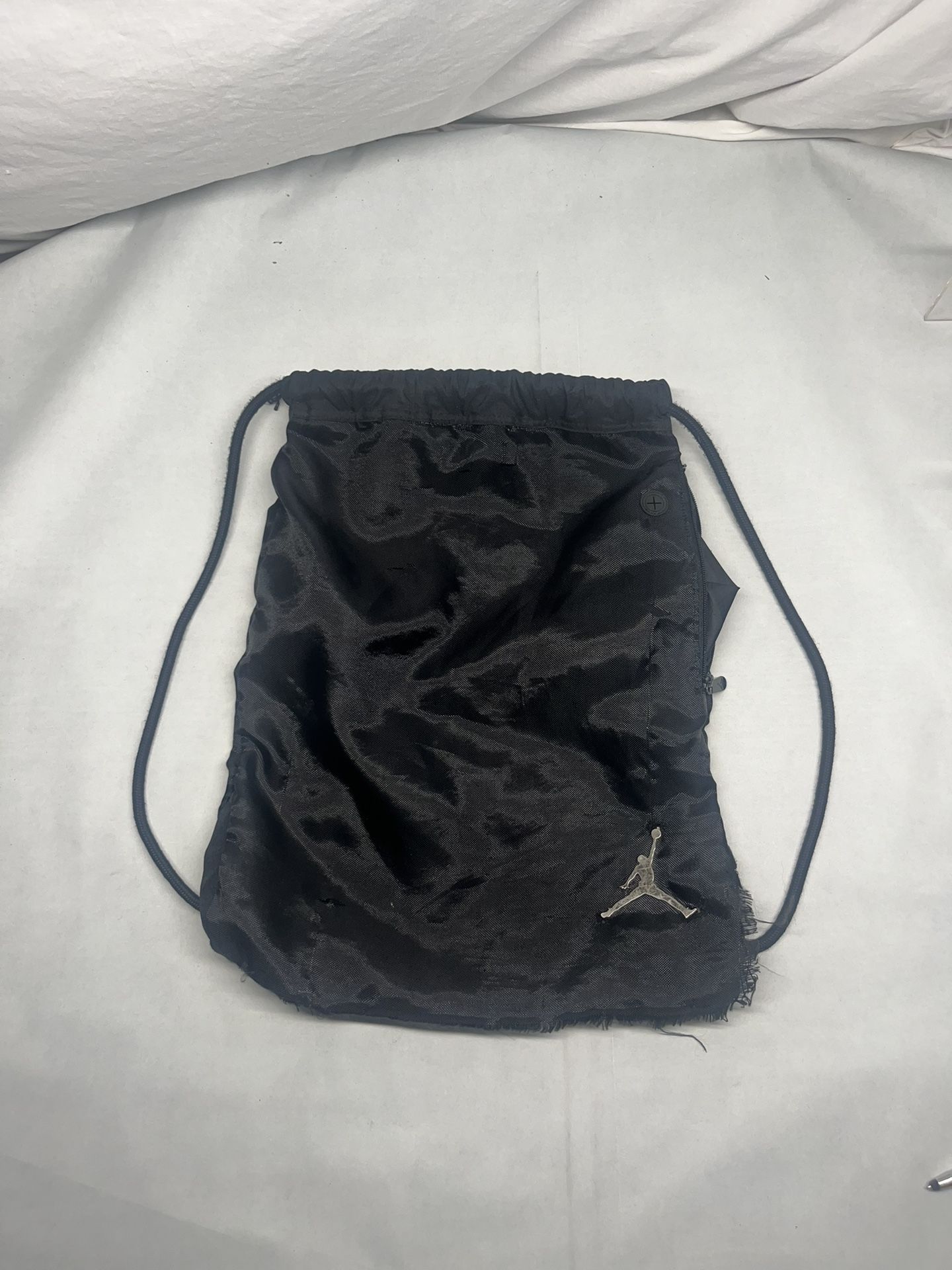 Air Jordan Jaw String Nylon BAG Chrome Pendant Jumpman Ripped