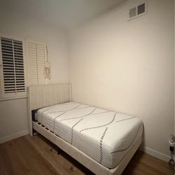 Twin size Bed and Mattress $200