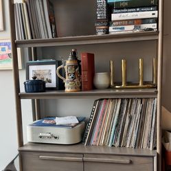 Crate & Barrel Tate Cabinet In Grey