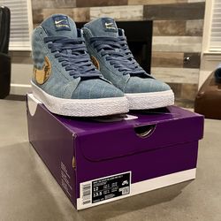 Supreme Nike Sb Blazer Mid Denim Size 12M