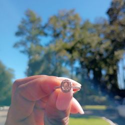 14Kt Rose Gold Diamond Ring