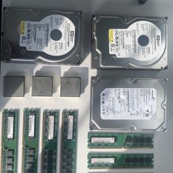 Computer Parts (Harddrive, ram, cpu)