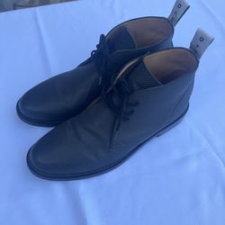 Duke + Dexter Men's Black Leather Pebble Grain Chukka Boots - Sz 11
