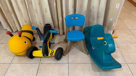 Toys and chair