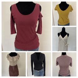 Designer Brand Blouse Bundle - Size Small (Zara, Guess, H&M & more)