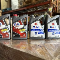 Mobile Synthetic And Full Synthetic Motor Oil 
