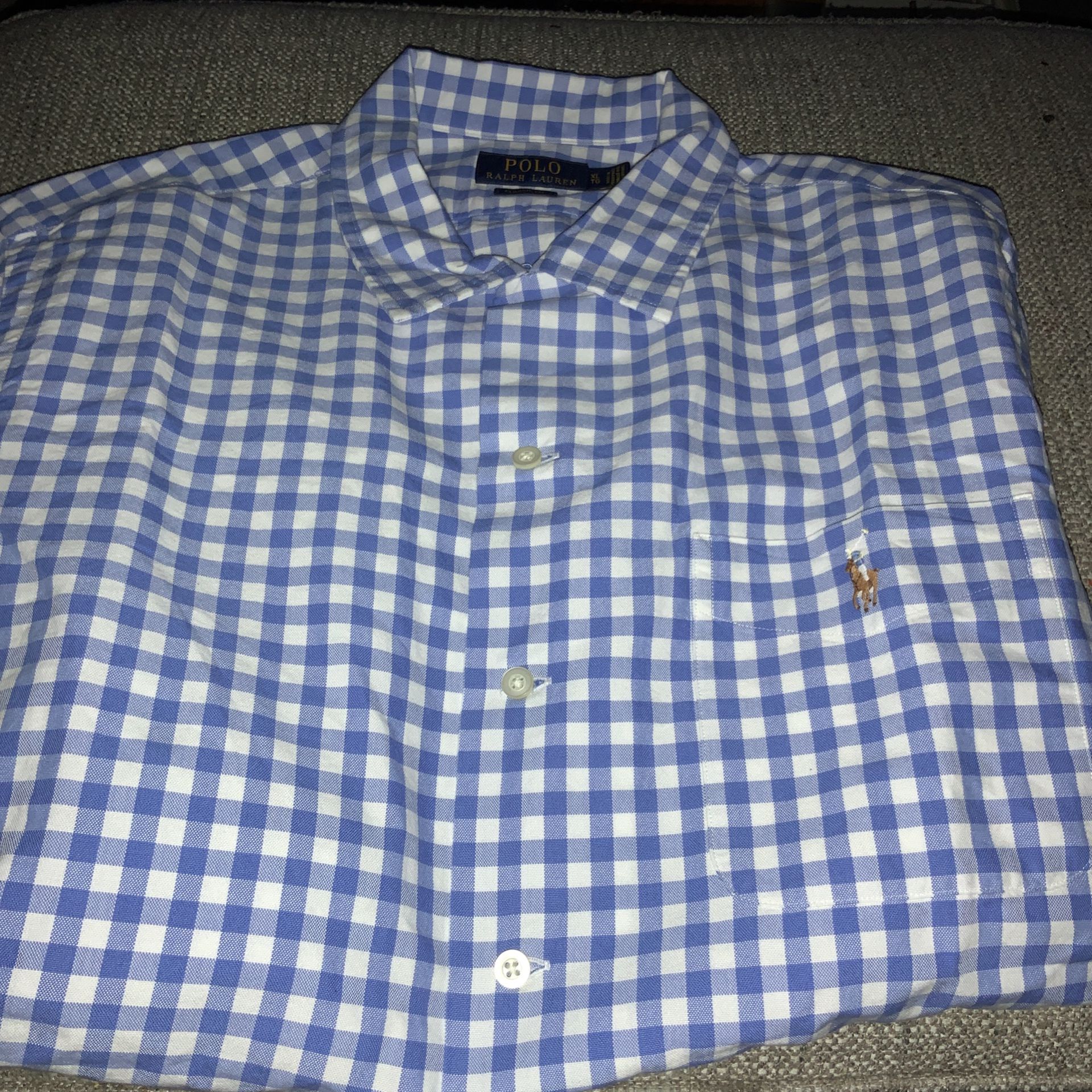 Polo Ralph Lauren Flannel Shirt Men’s Size Xl New Original 