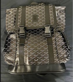 Goyard Backpack Black Coated Canvas