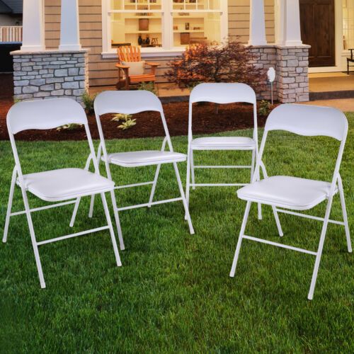 Folding Chairs Plastic Party Wedding ( 10 pack )