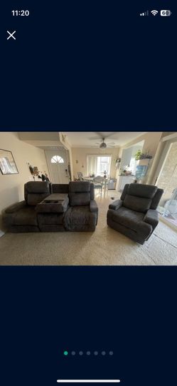 Sofa Set Electric reclining sofa and electric rocking chair with usb plugins