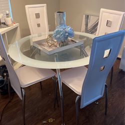 Glass Table And All Chairs Included  