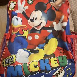 Mickey Mouse Backpack And Lunch Box