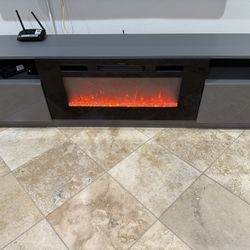 Tv Stand With Fireplace