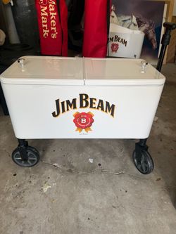 Jim Beam Branded Rolling Party Cooler