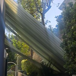 Premium Gelcoat finished UV COATED roofing  panels 12 ft x 3 ft, off white,