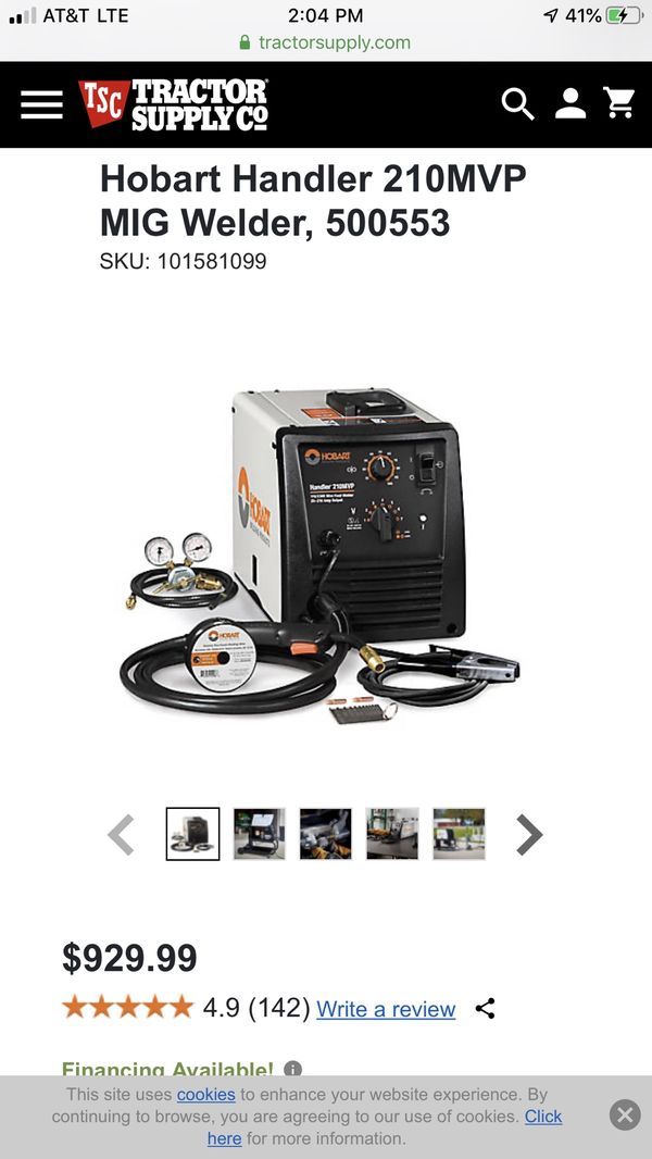 Hobart handler 210 mvp mig welder millermatic 211 equivalent new in the