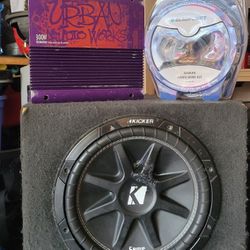 12inch Sub And Amplifier And Kit 