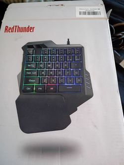 Red thunder   one handed gaming keyboard