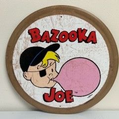 BAZOOKA ROUND METAL SIGN 