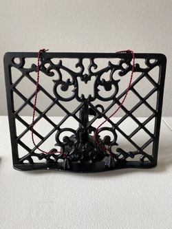 Vintage Cast Iron  Book Holder 