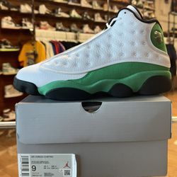New Jordan 13 Lucky Green Size 9 