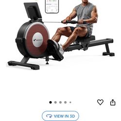 MERACH Rowing Machine, Magnetic Rower Machine for Home, 16 Levels of Quiet Resistance, Dual Slide Rail with Max 350lb Weight Capacity, App Compatible
