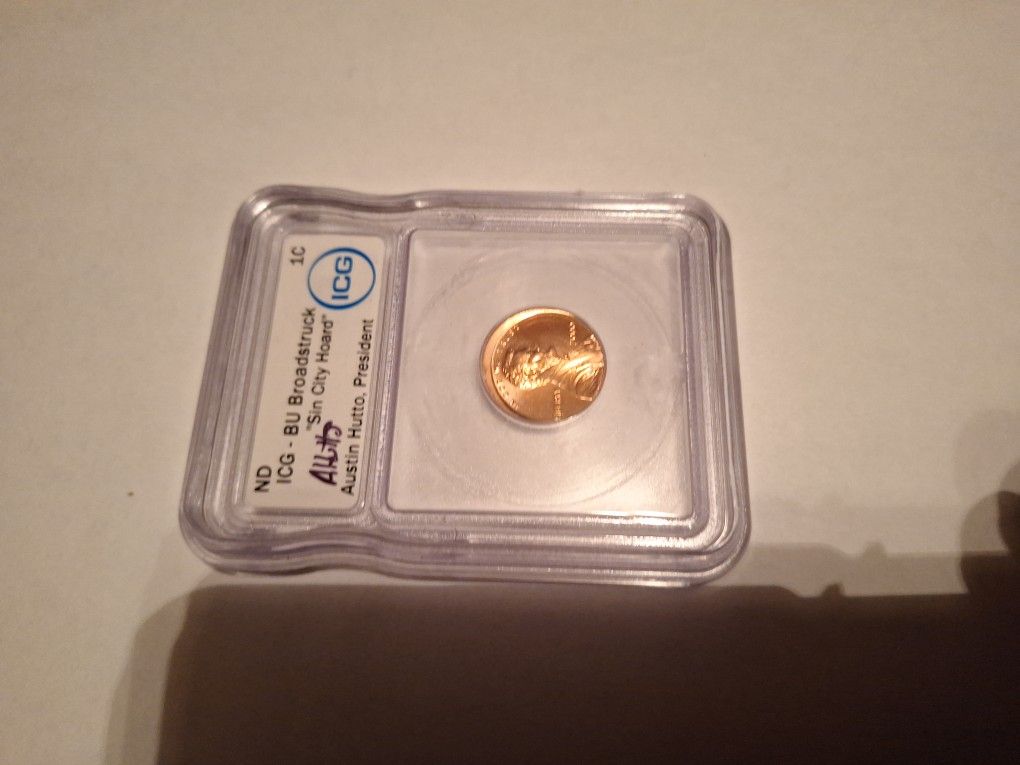 One Cent Coin BU-Broadstruck "Sin City Hoard)