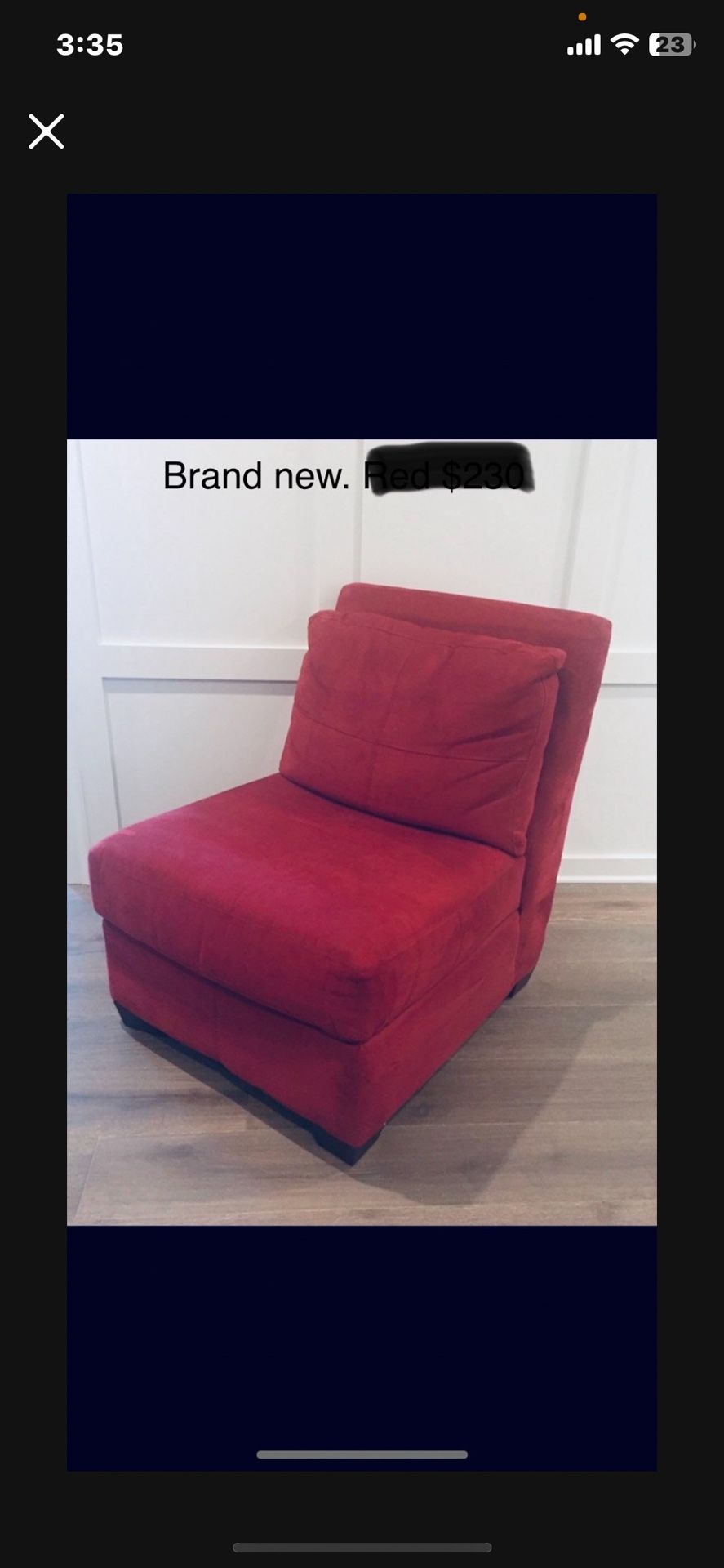 Red Modern Chair.