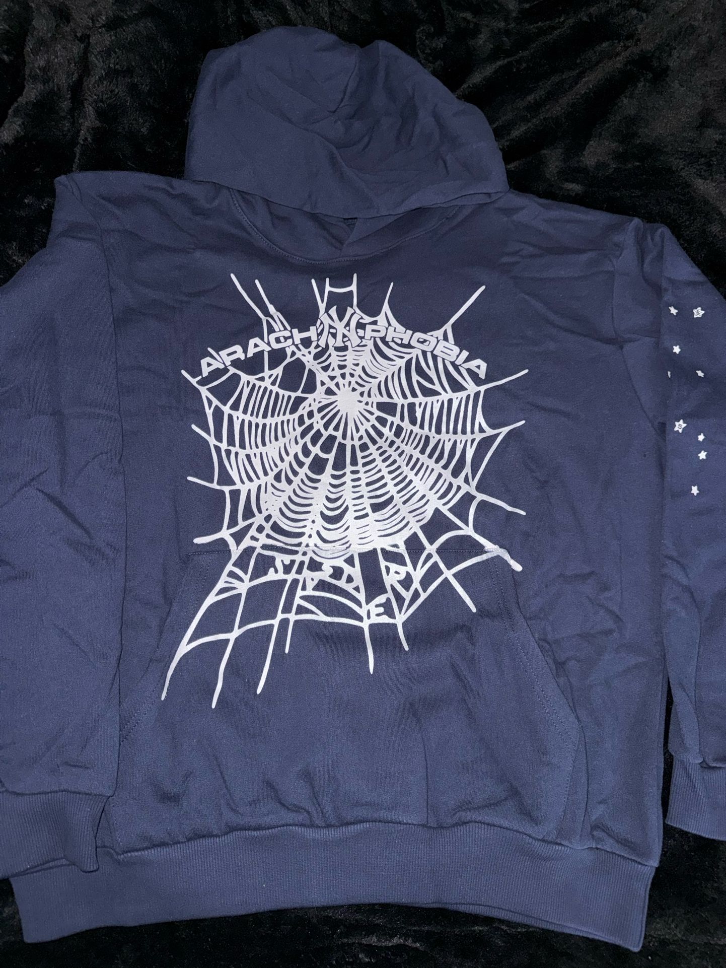 Navy Blue Sp5der Arachnophobia Hoodie