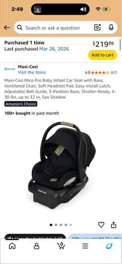 Maxi cosi car seat