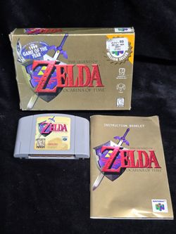 The Legend of Zelda Ocarina of Time Nintendo 64 N64 Complete CIB Box AUTHENTIC !