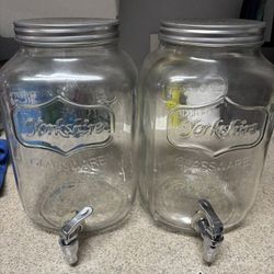 Yorkshire Clear Glass Drunk Dispenser 