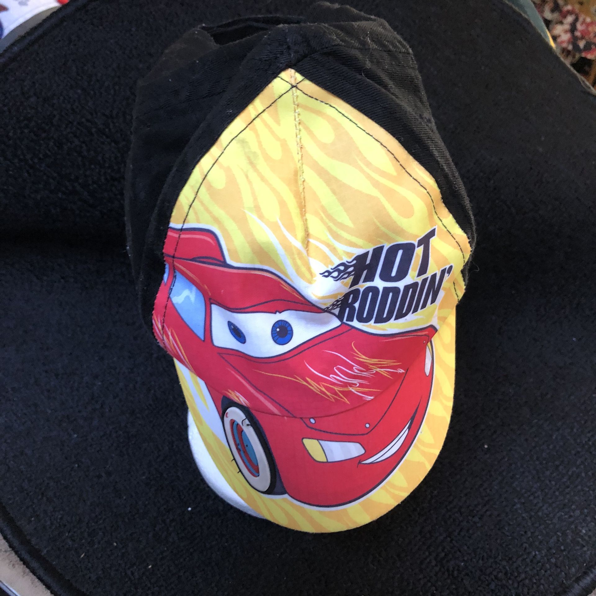 Youth Baseball Style Hat With Car On It
