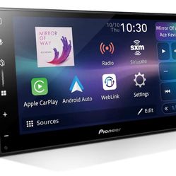 Pioneer DMH-W3000NEX 6.8" Double Din Multimedia Digital Media Receiver, Wireless Apple CarPlay and Android Auto, Bluetooth, Backup Camera Compatible, 
