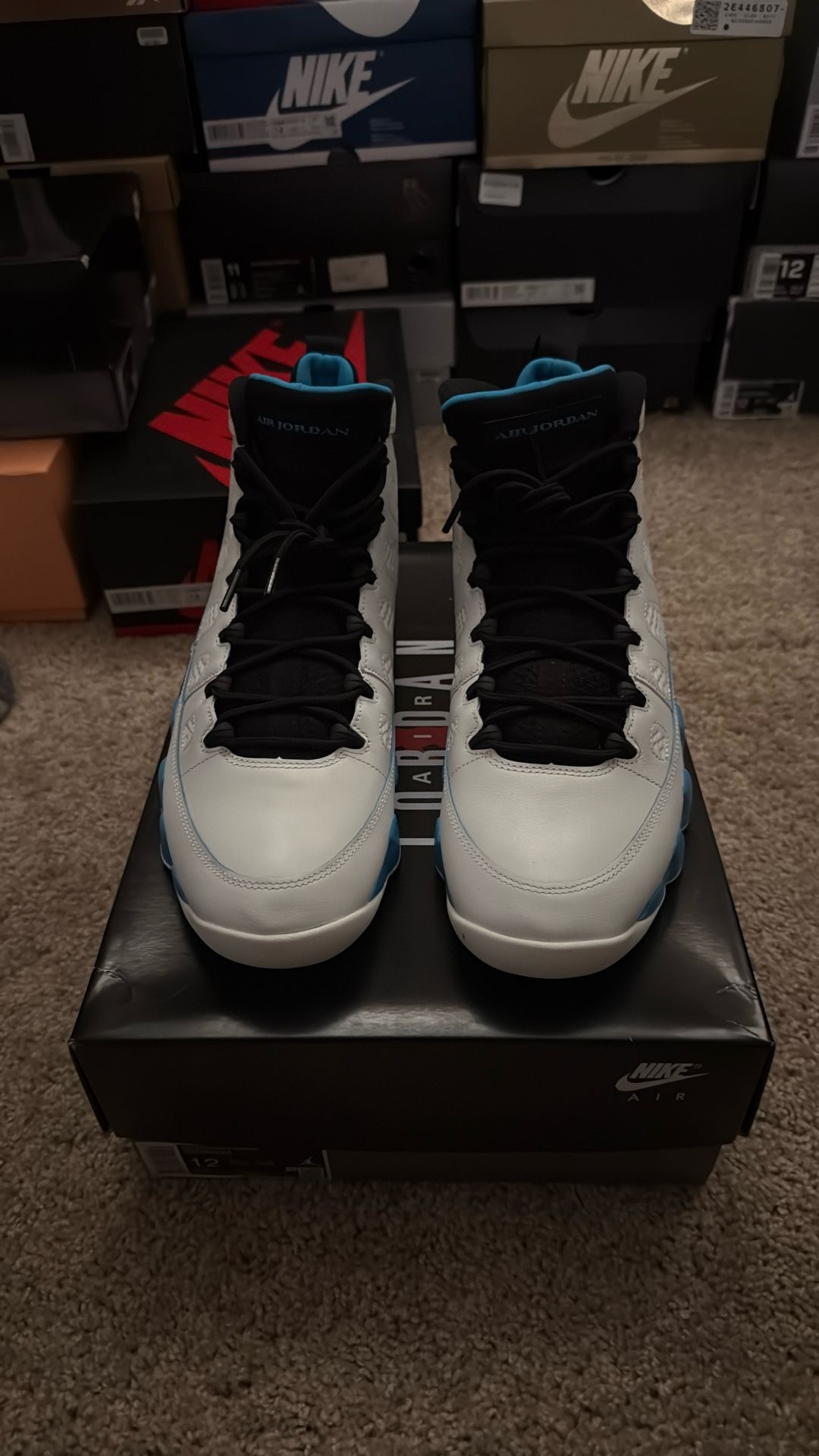 Jordan 9 Unc Sz 12