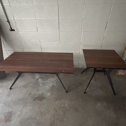 Coffee Table And Matching Side Table
