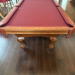Pristine Pool Table 8’ (Free Delivery & Setup)