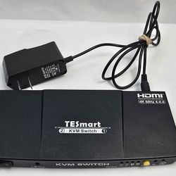 TESmart HDMI KVM Switch – 4K 60Hz – Include Cable, Delivery OK